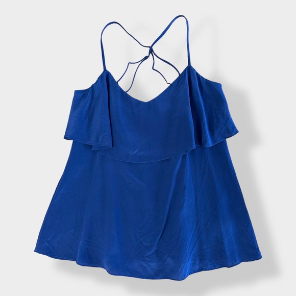 Lilly Pulitzer Tops - Lilly Pulitzer Sunset Top 100% Silk in True Navy Size‎ S